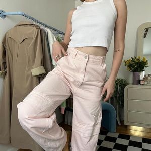 Urban outfitters blush pink cargos